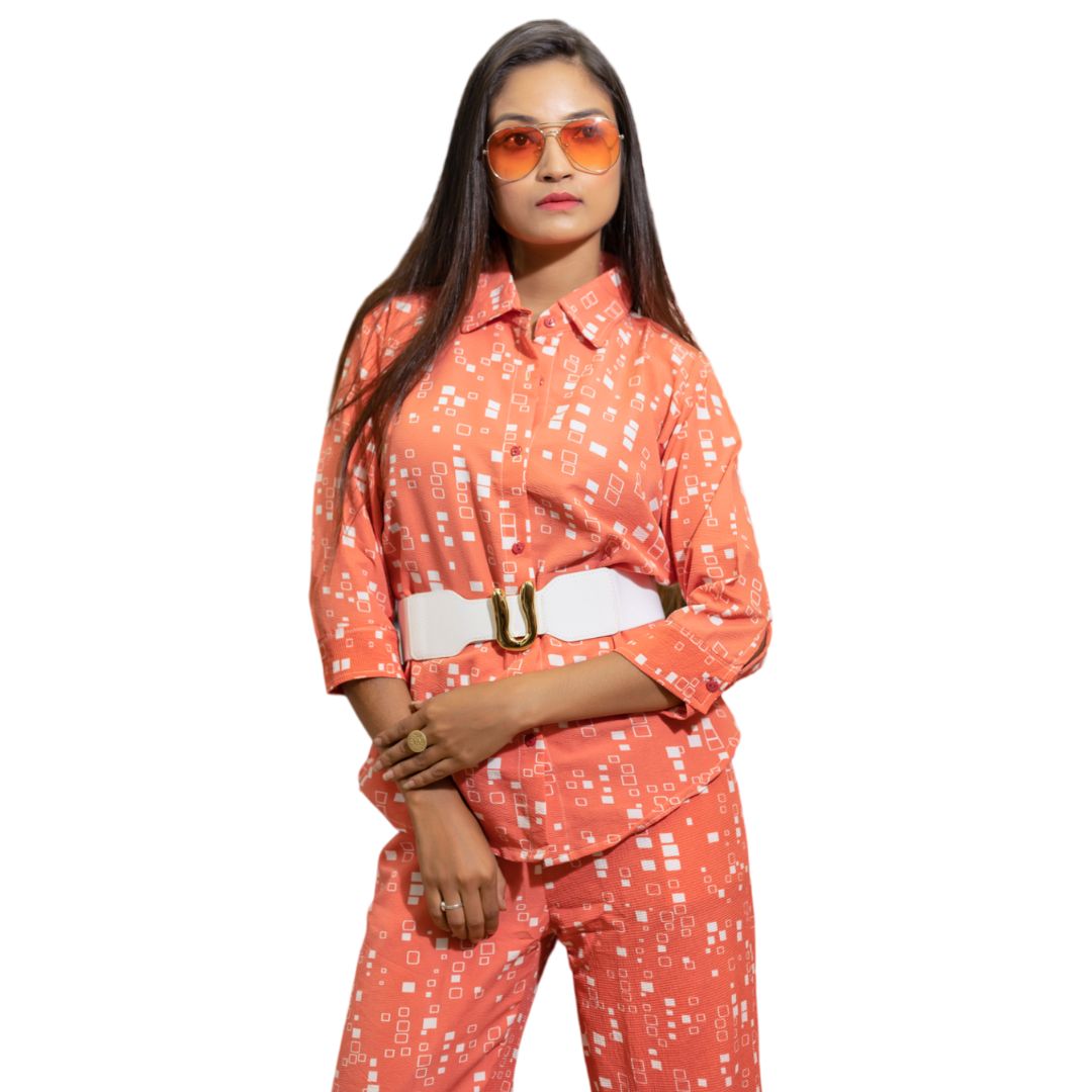 Printed Shirt Co ord set