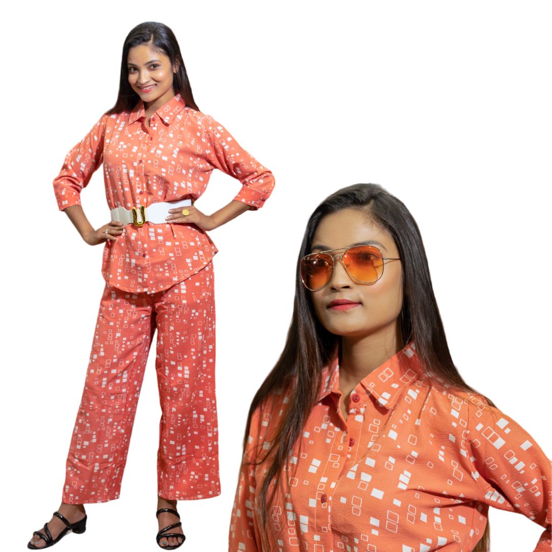 Printed Shirt Co ord set
