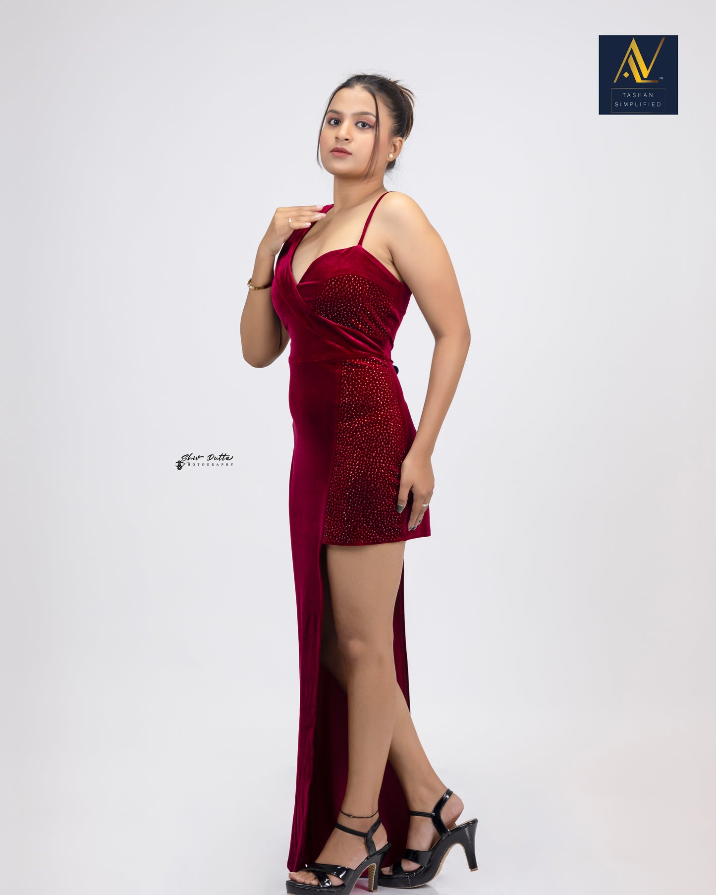 Red Velvet Bodycon Dress