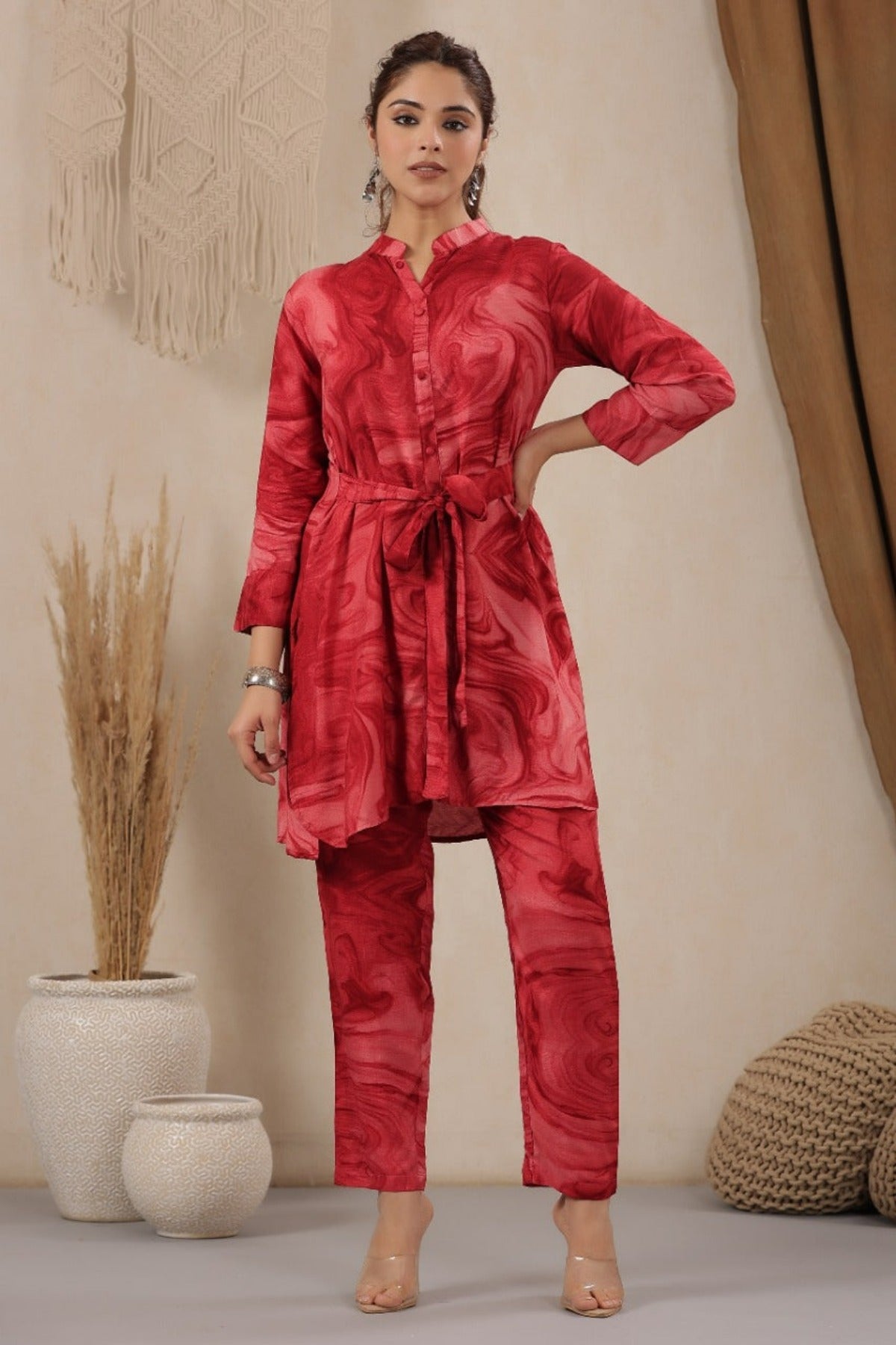 Muslin Sibori Print Co ord Set