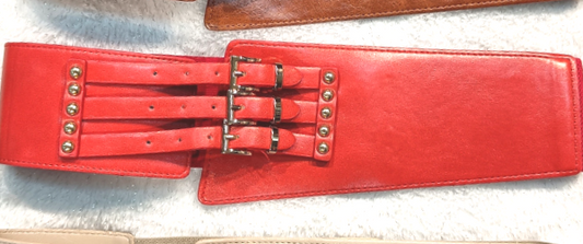 Red waist belt