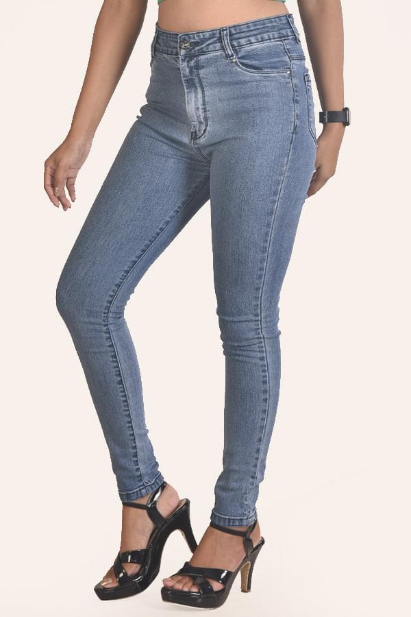 Blue Wash Skinny Women Jeans