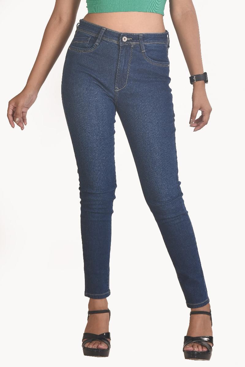 Blue Ankle length Women jeans