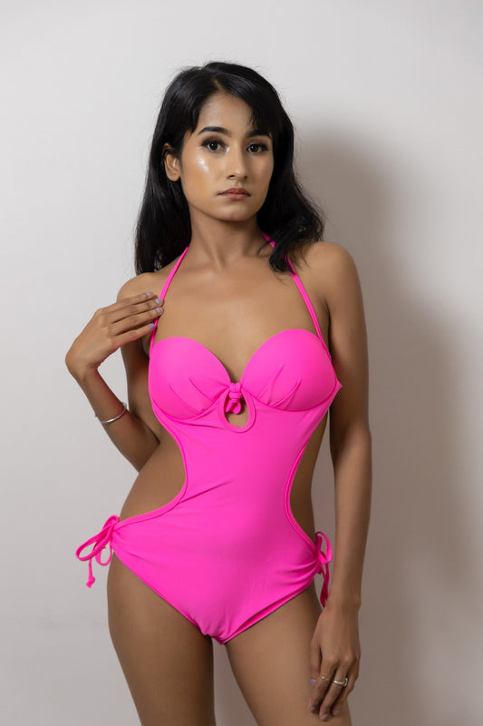 HOT PINK MONOKINI