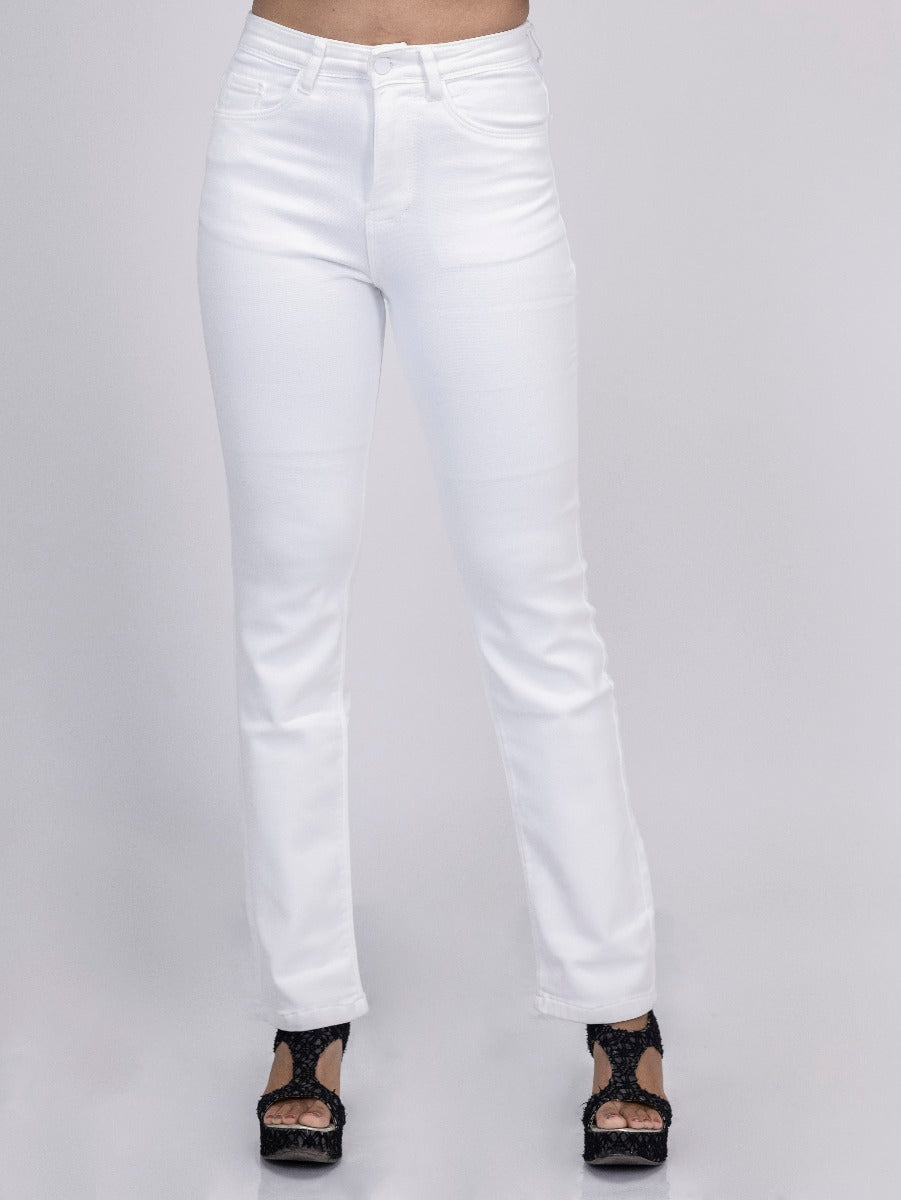 Women High Rise Straight Fit jeans front side