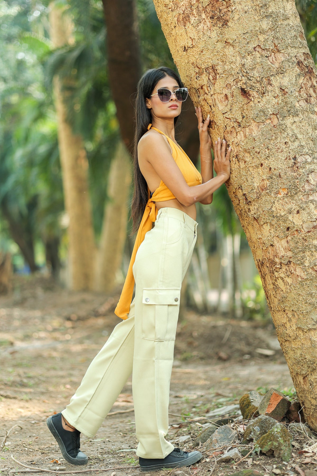 Women Pants and Trousers Light Fawn