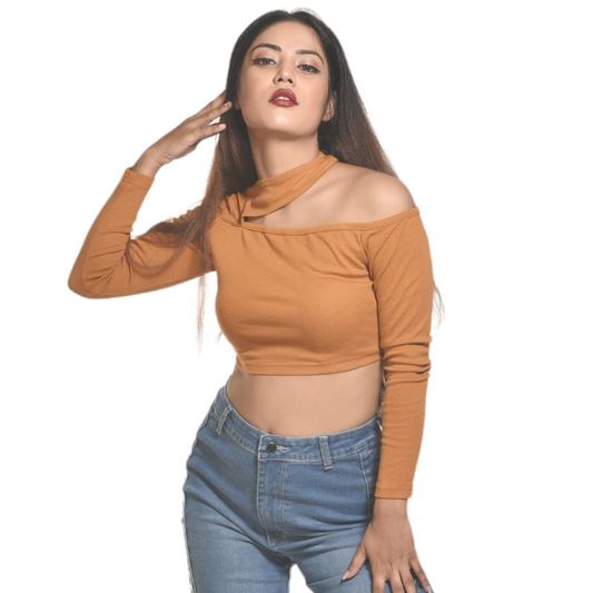 Brown Crop Top