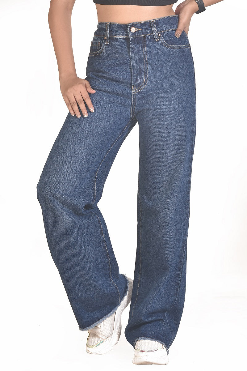 High rise Non stretch women jeans