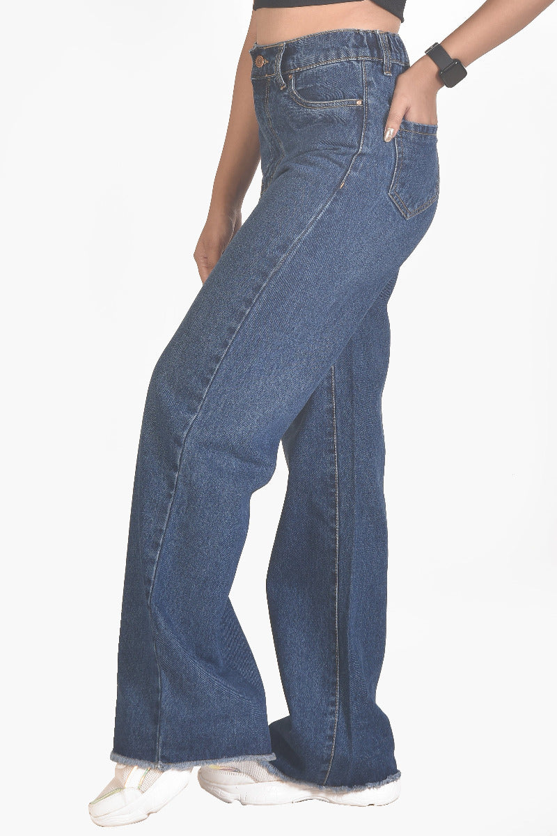 High rise Non stretch women jeans